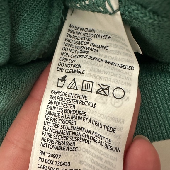 Prana Flip It Beanie in Cove Blue Green Unisex One Size - Picture 4 of 4